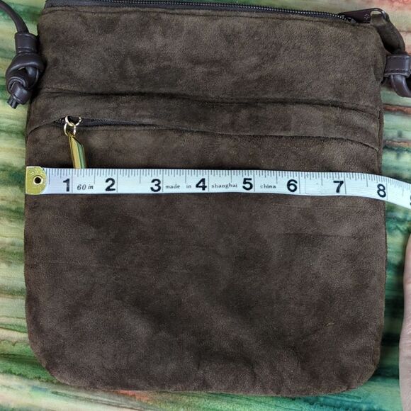 Bechamel Soft Suedecloth Crossbody Bag - Picture 8 of 9